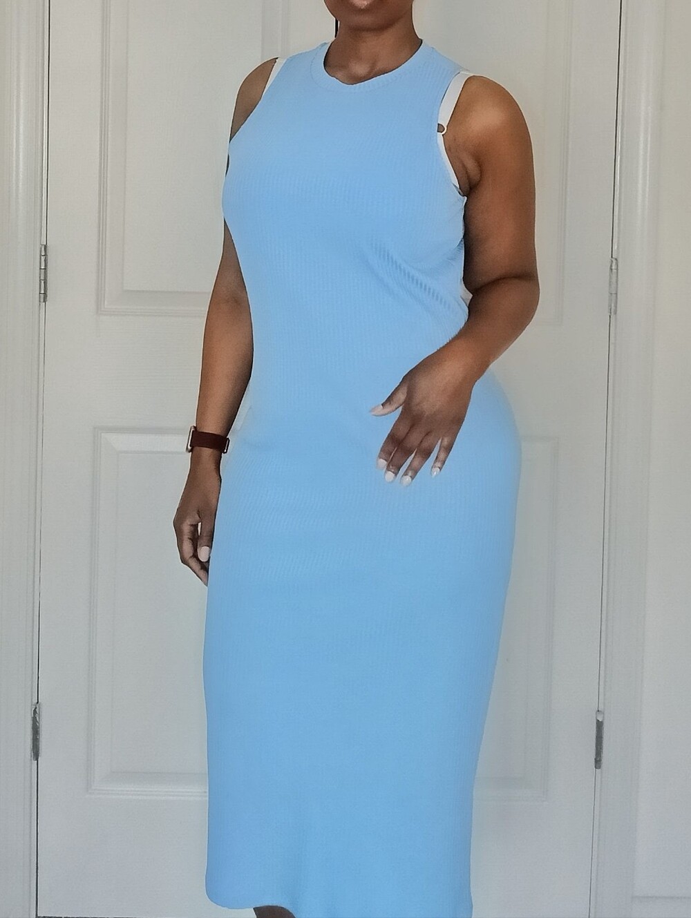 Primark Light Blue Midi Tank Dress